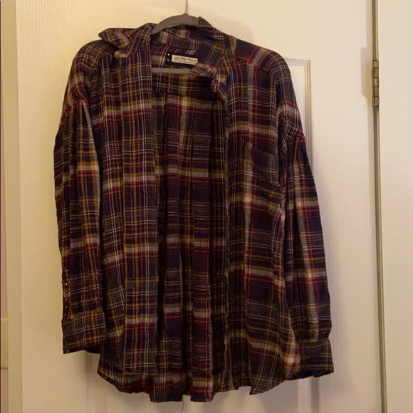 We The Free Free People flannel small - Picture 1 of 3